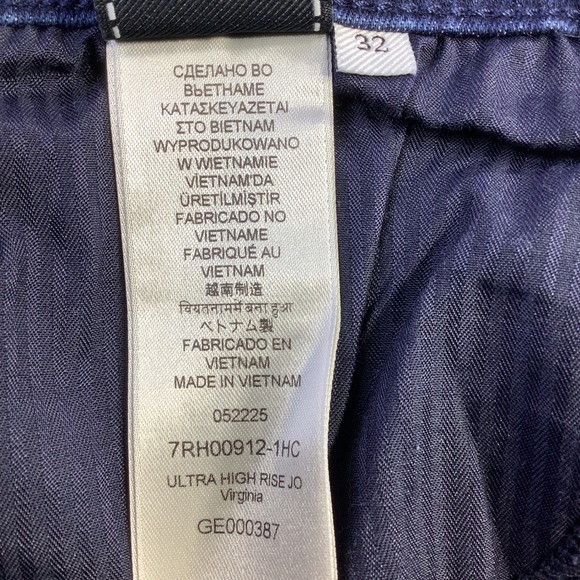 7 For All Mankind Ultra High Rise Jo Wide Leg Jeans Virginia Blue Size 32 NWT - Picture 10 of 16